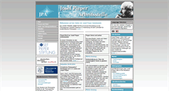 Desktop Screenshot of josef-pieper-arbeitsstelle.de